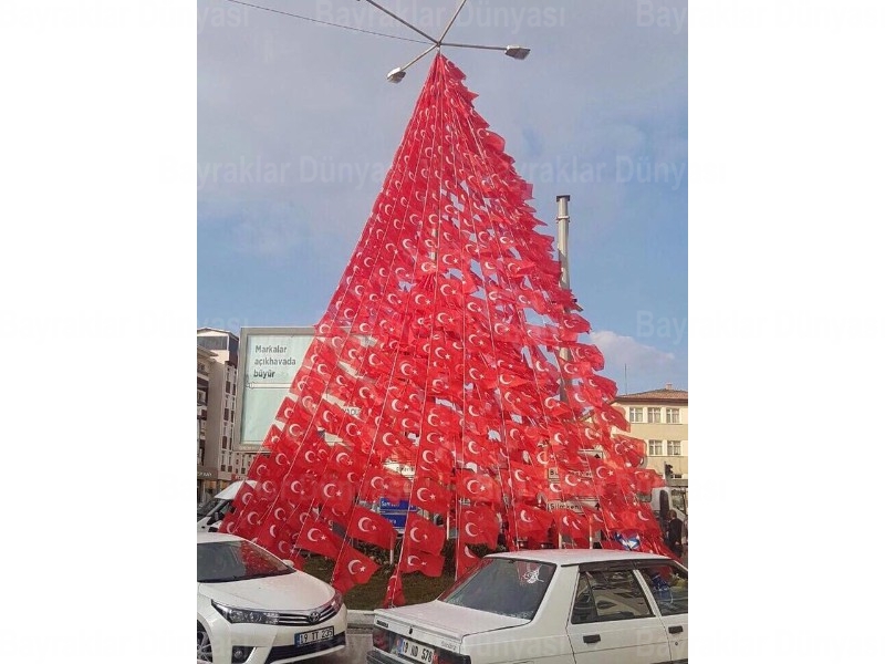 Türk Süsleme Bayrağı 50x70cm