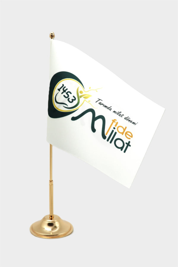 Logo Baskılı Masa Bayrakları