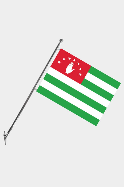 Abhazya Teleskopik Duvar Bayrağı Seti