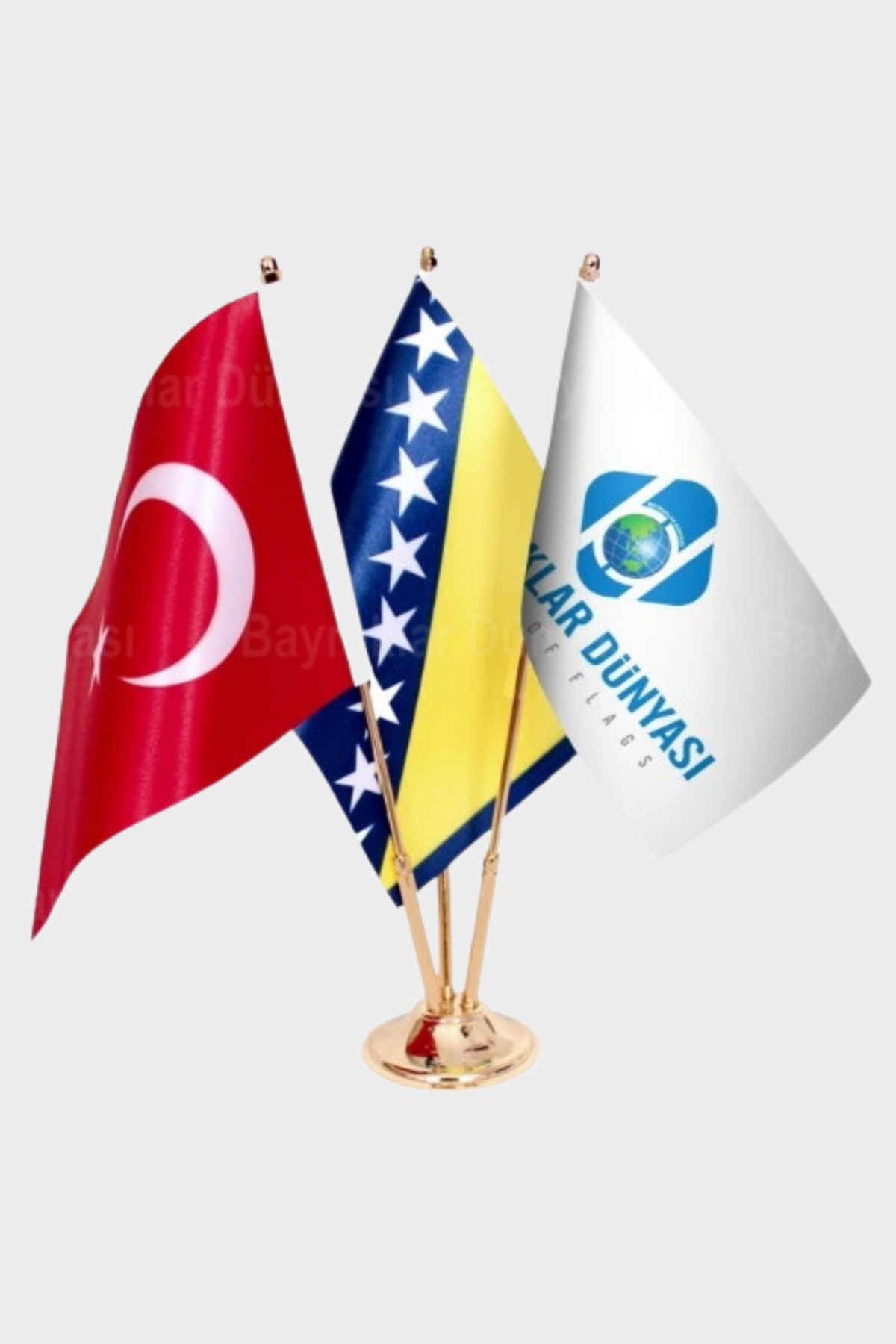 Altın Kaplama Masa Bayrağı kullanım örneği