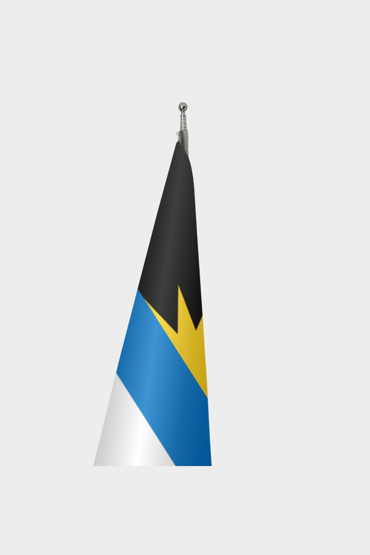 Antigua ve Barbuda Makam Bayrağı Seti detay görünümü