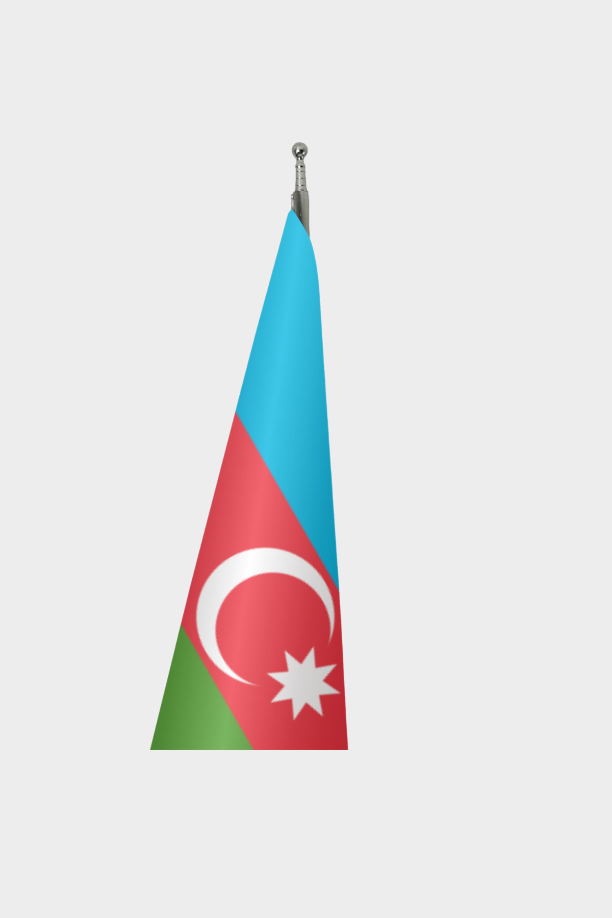 Azerbaycan Makam Bayrağı Seti detay görünümü