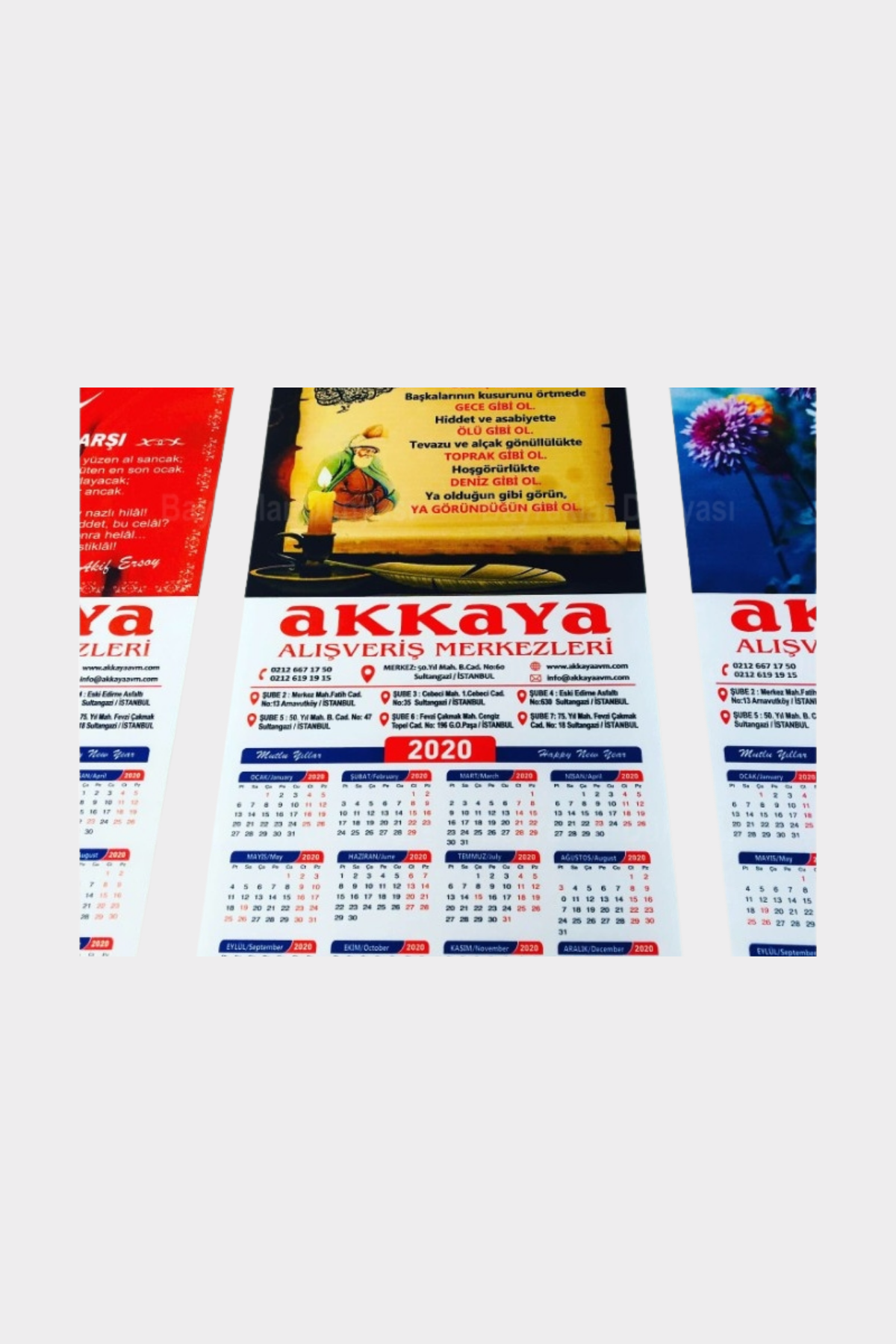 Baskılı Takvim yakın çekim