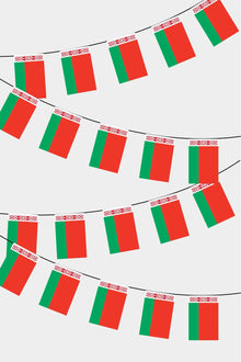 Belarus Dikdörtgen Süsleme Bayrak