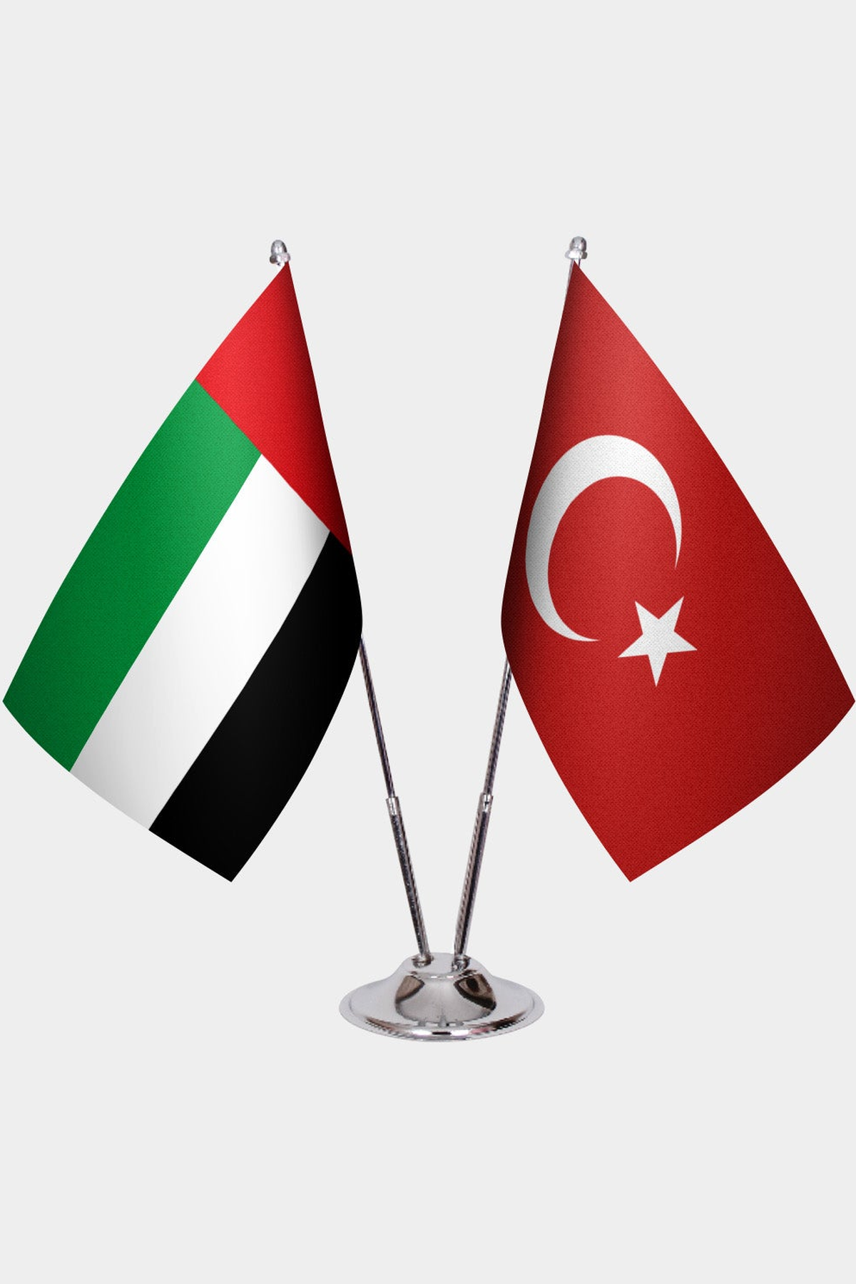 Birleşik Arap Emirlikleri ve Türkiye İkili Masa Bayrağı Seti