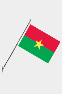Burkina Faso Teleskopik Duvar Bayrağı Seti