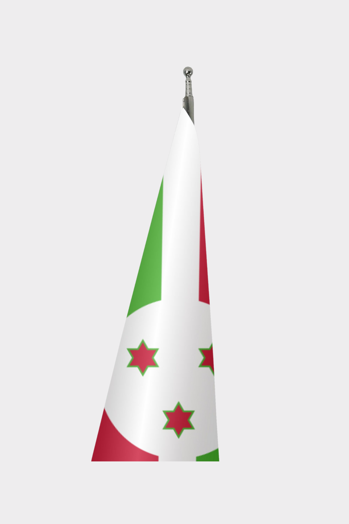 Burundi Makam Bayrağı Seti detay görünümü