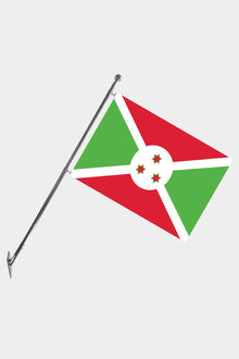 Burundi Teleskopik Duvar Bayrağı Seti