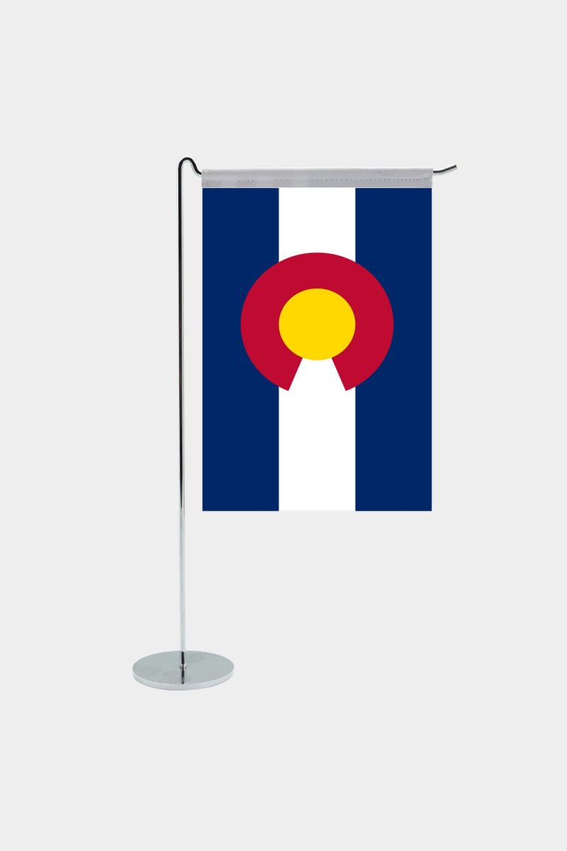 Colorado Eyalet L Tipi Masa Bayrağı