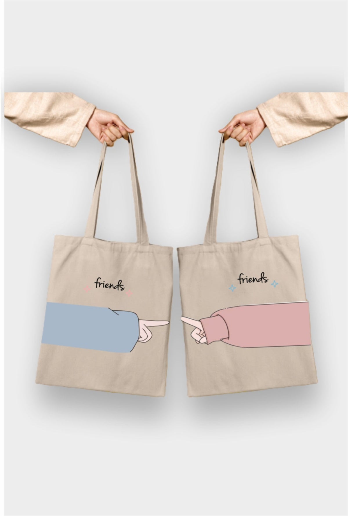 Double Friend Tote Çanta