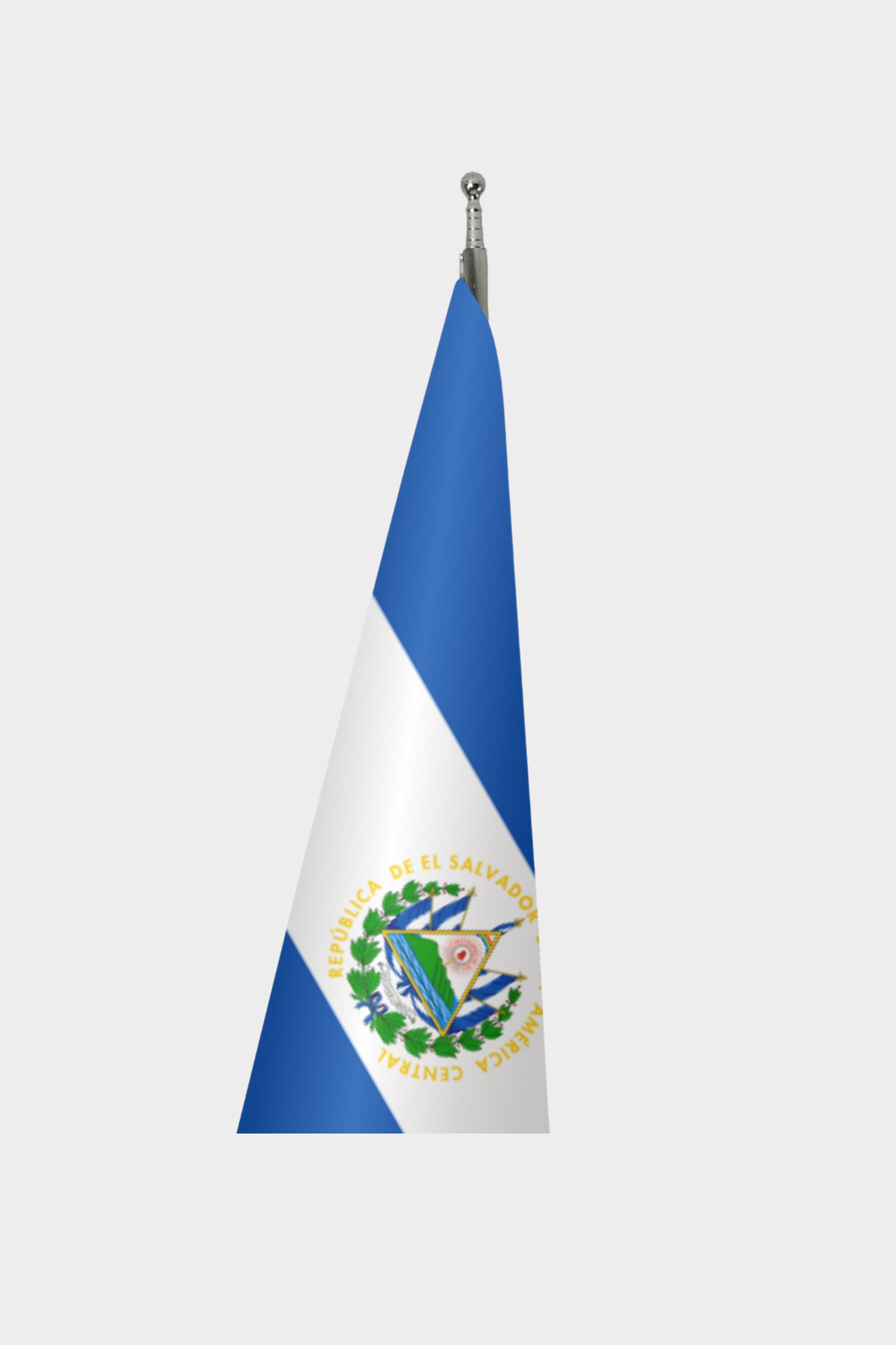 El Salvador Makam Bayrağı Seti detay görünümü