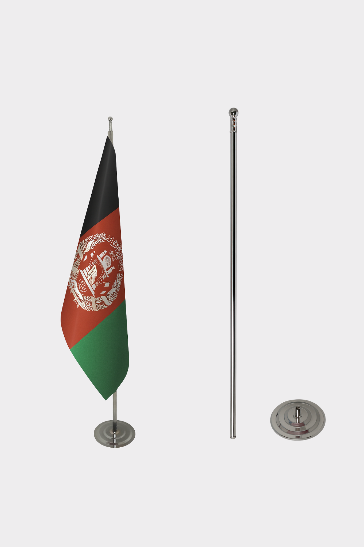 Eski Afganistan Makam Bayrağı Seti yakın çekim