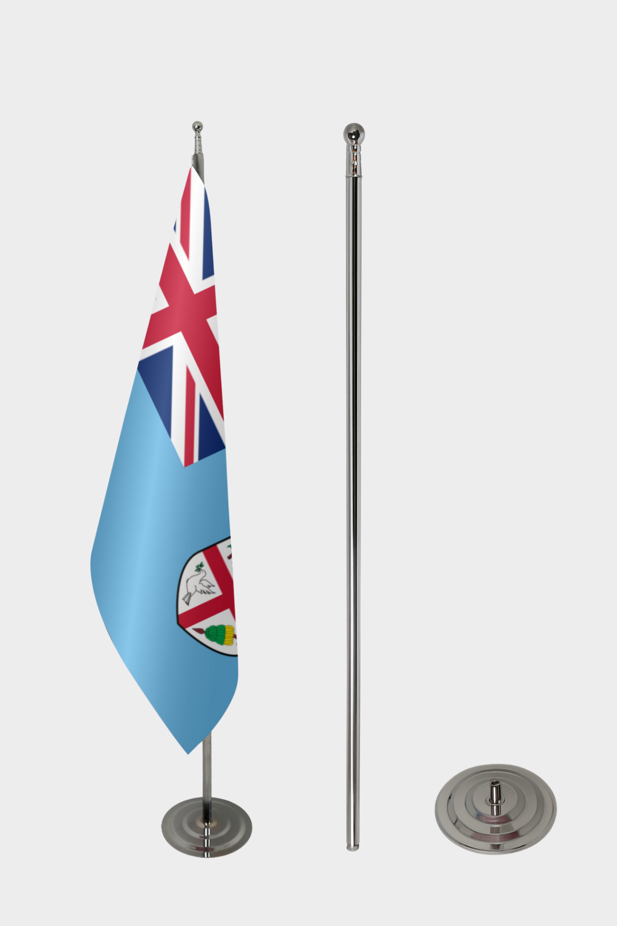 Fiji Makam Bayrağı Seti yakın çekim