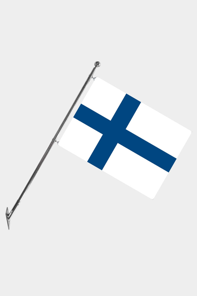 Finlandiya Teleskopik Duvar Bayrağı Seti
