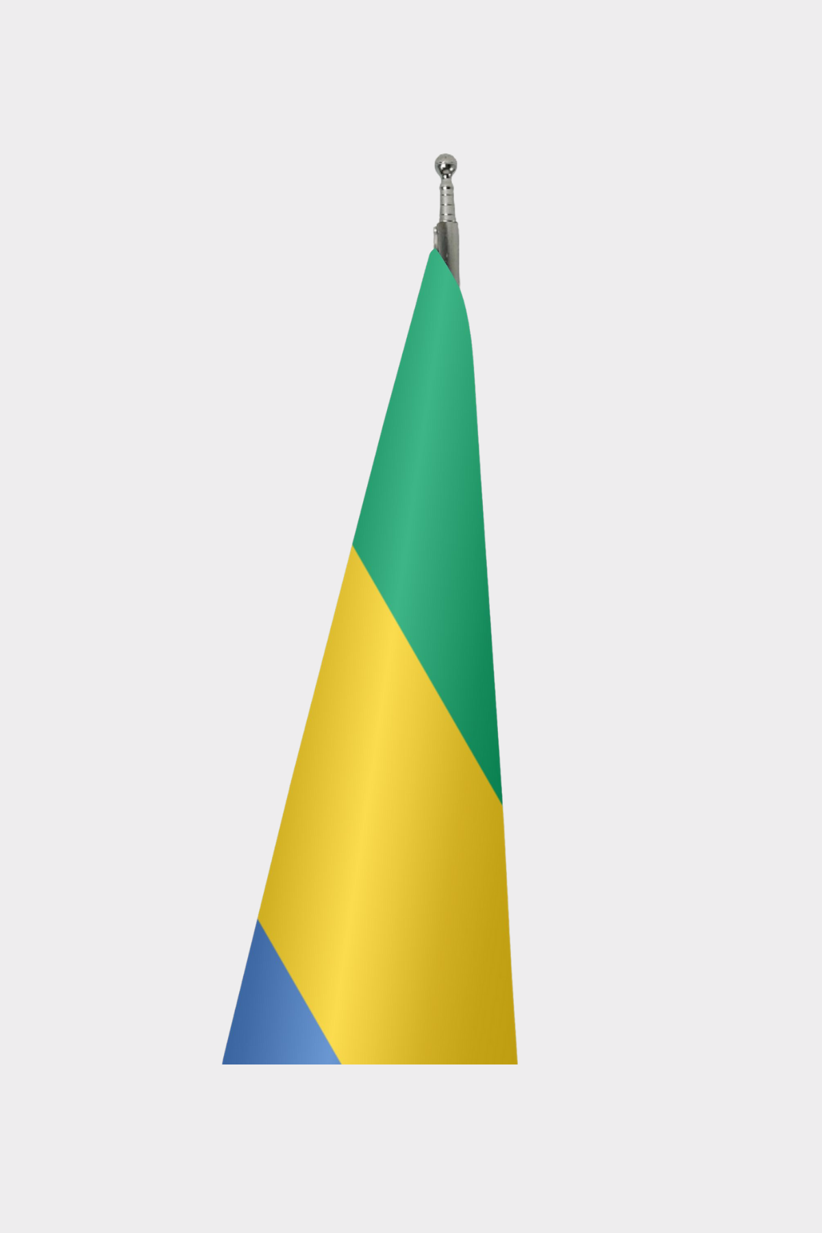 Gabon Makam Bayrağı Seti detay görünümü