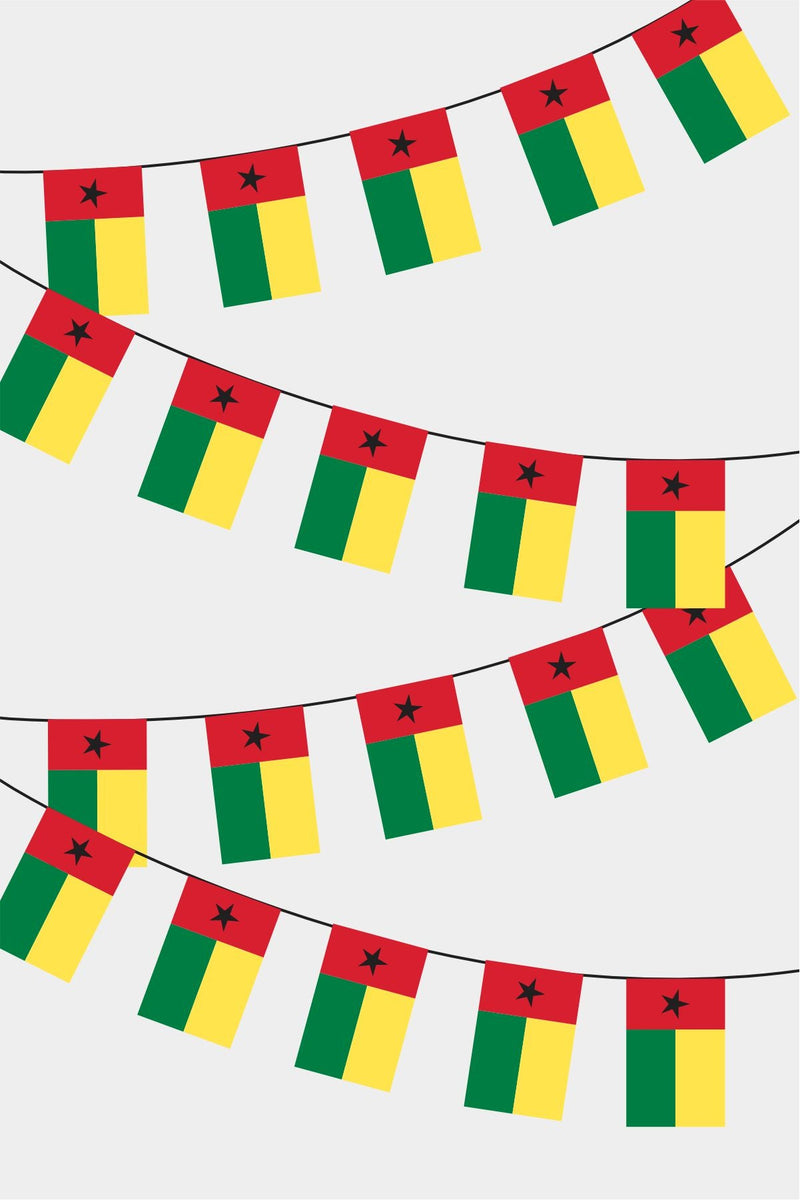 Gine-Bissau Dikdörtgen Süsleme Bayrak
