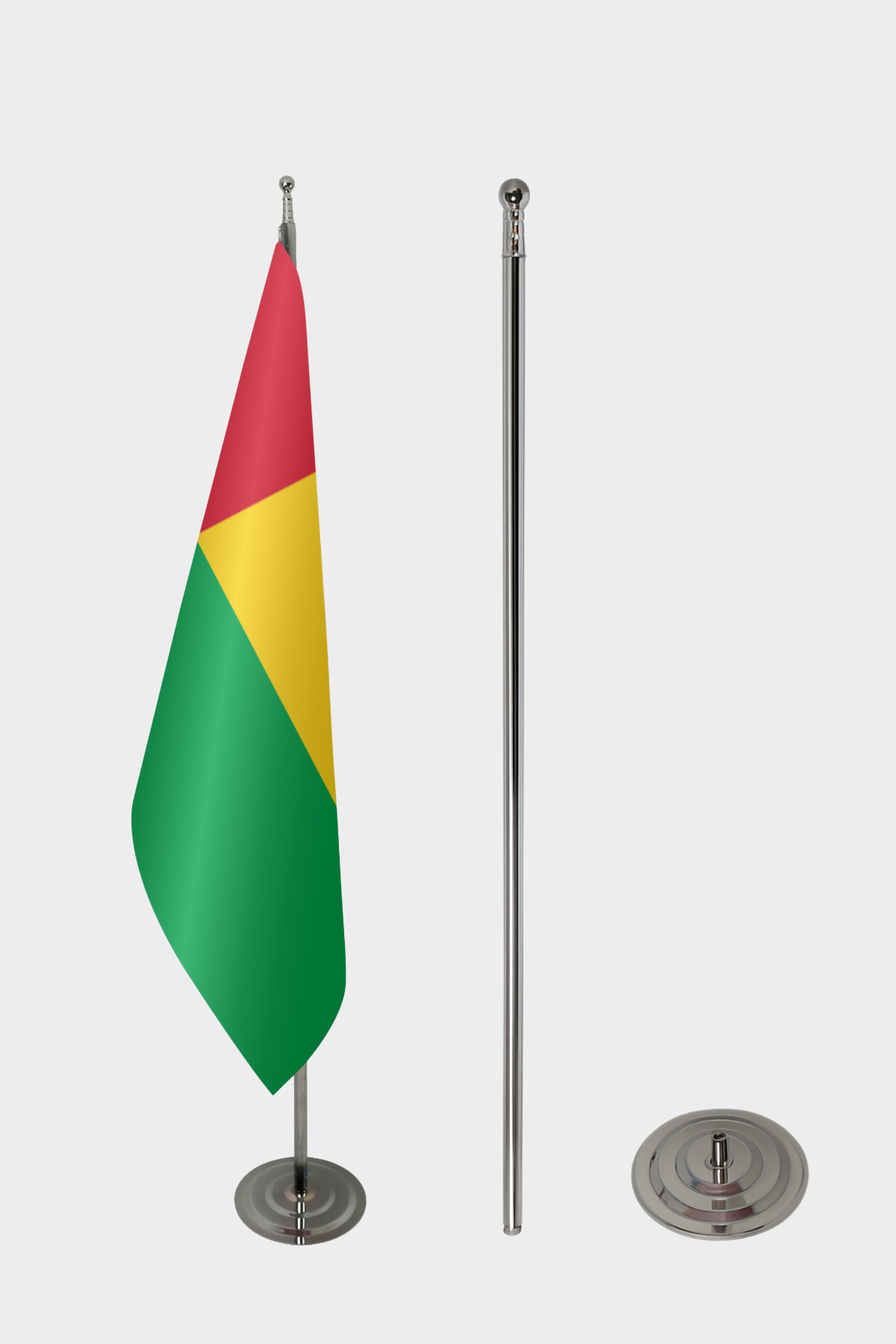 Gine-Bissau Makam Bayrağı Seti yakın çekim