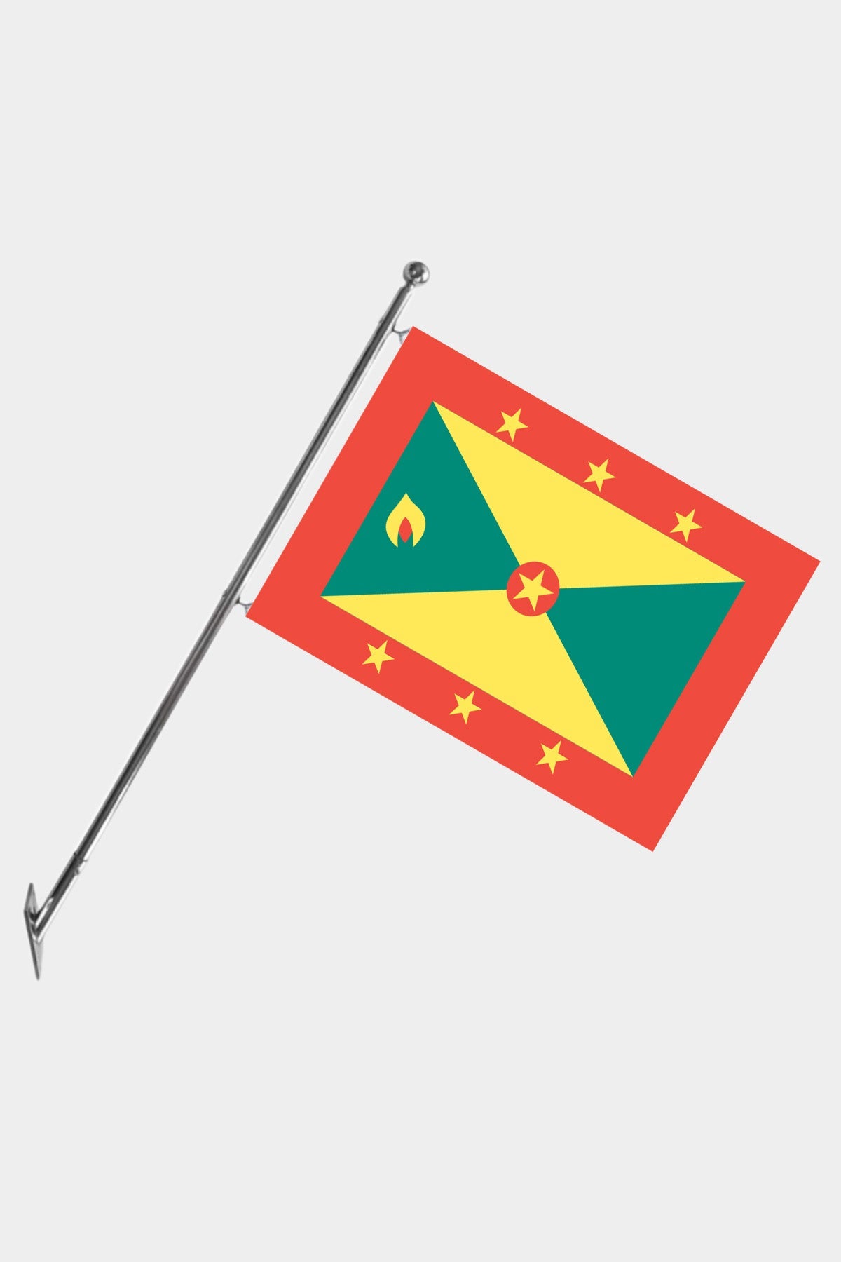 Grenada Teleskopik Duvar Bayrağı Seti