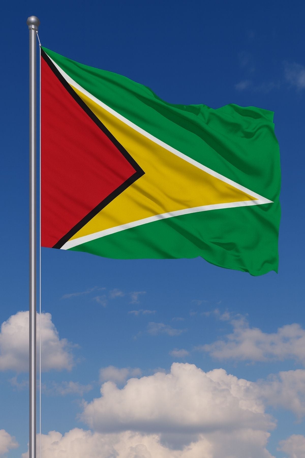 Guyana Bayrağı detay görünümü