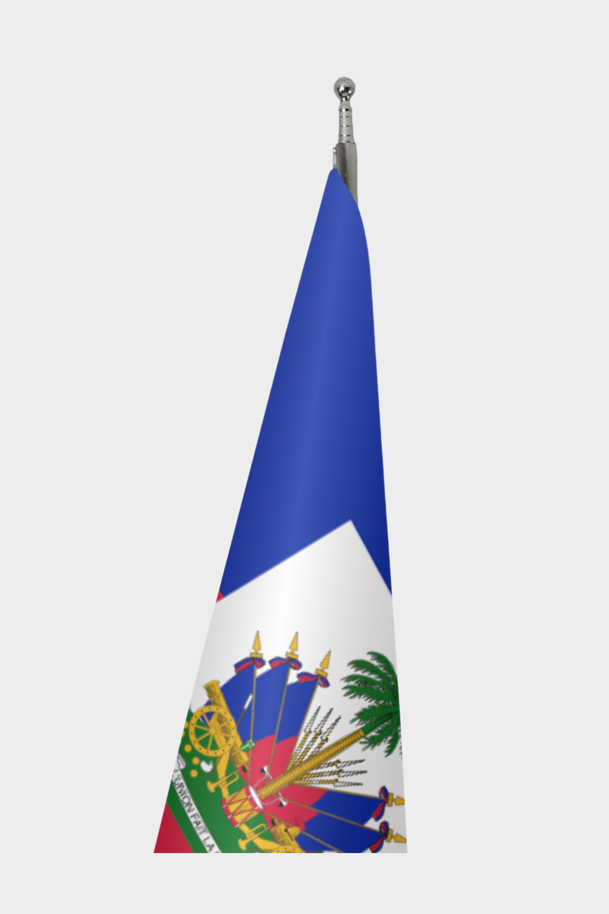 Haiti Makam Bayrağı Seti detay görünümü