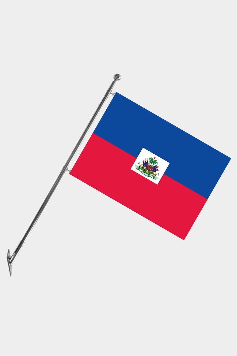 Haiti Teleskopik Duvar Bayrağı Seti