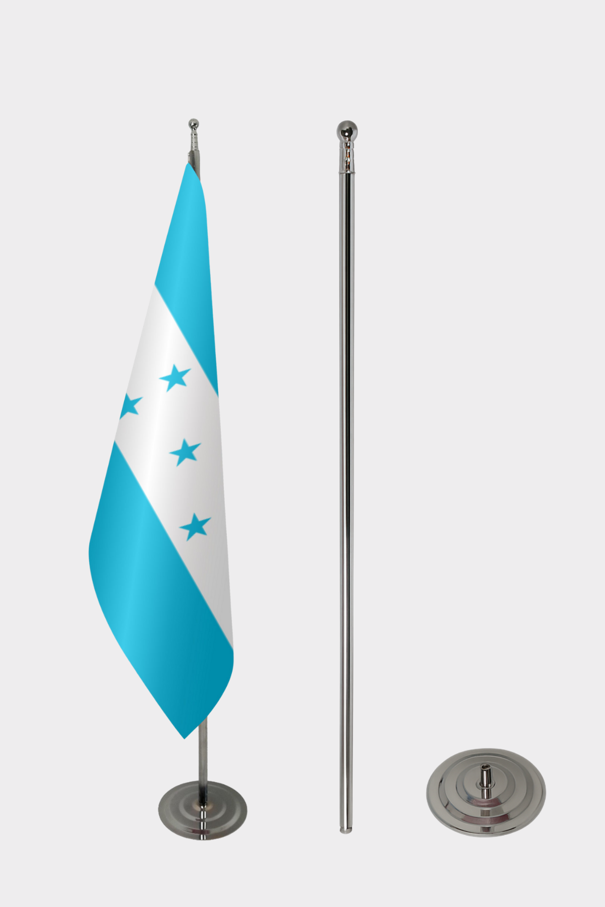 Honduras Makam Bayrağı Seti yakın çekim