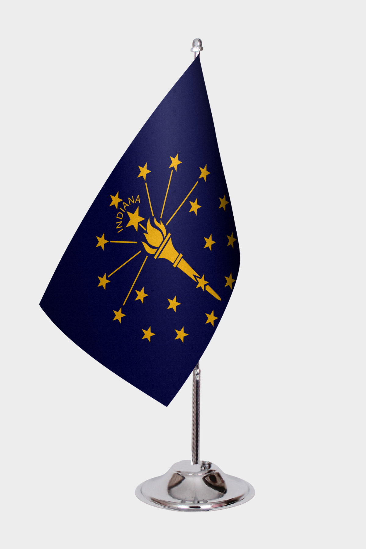 Indiana Eyalet Masa Bayrağı yakın çekim
