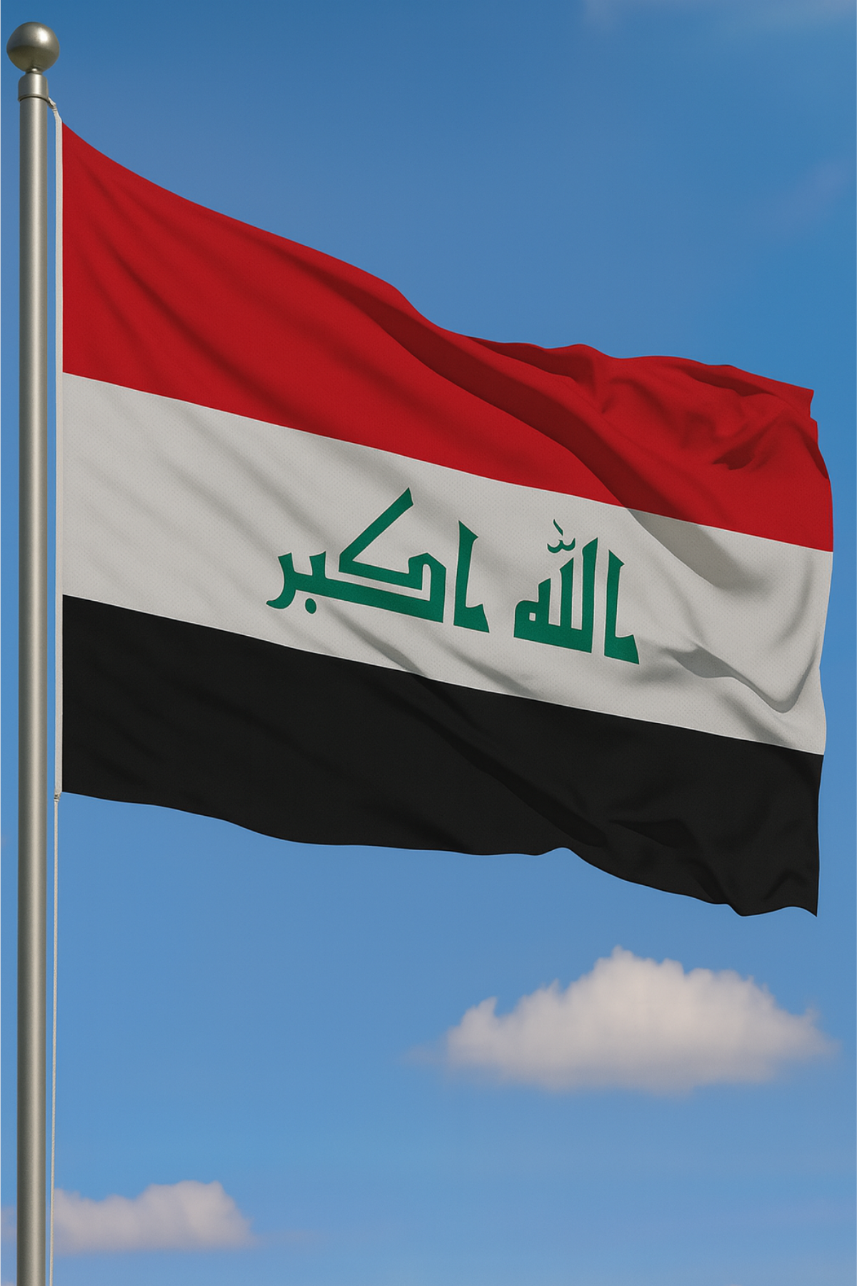 Irak Bayrağı detay görünümü