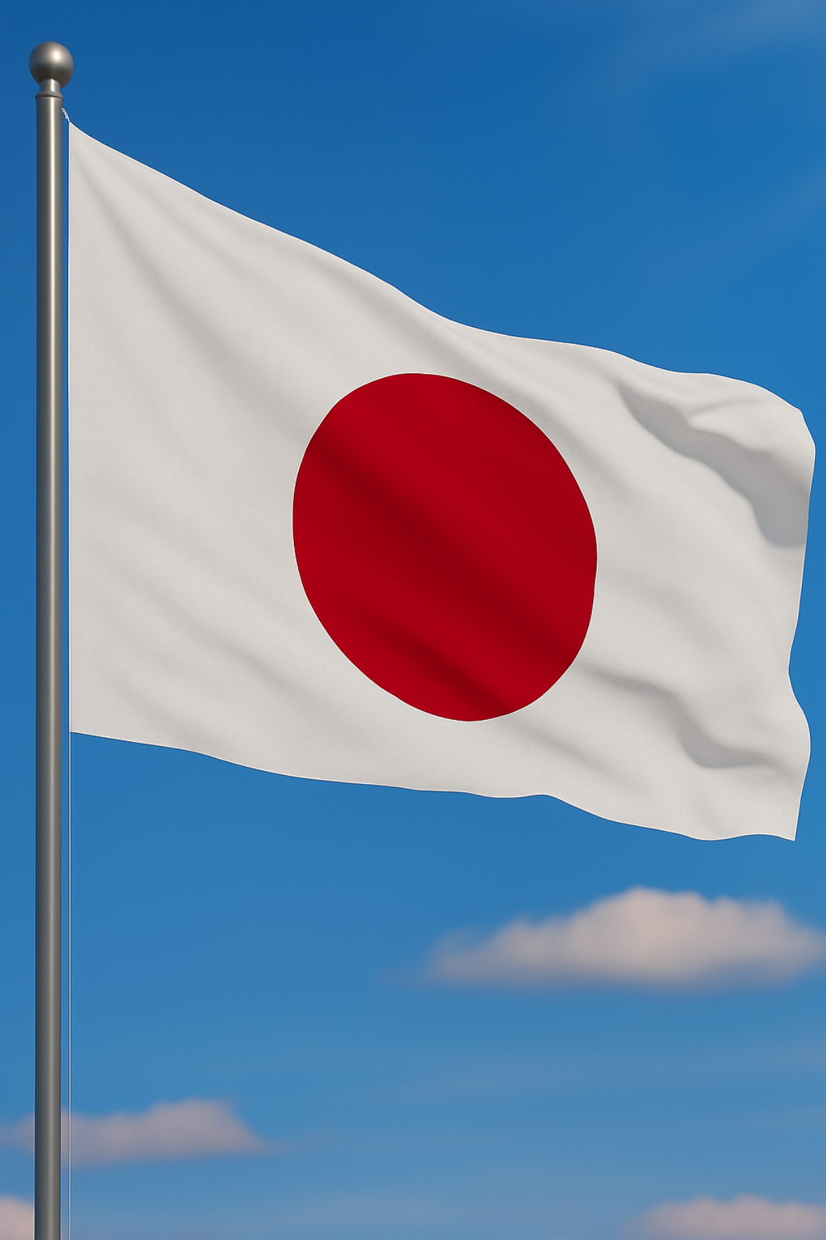 Japonya Bayrağı detay görünümü