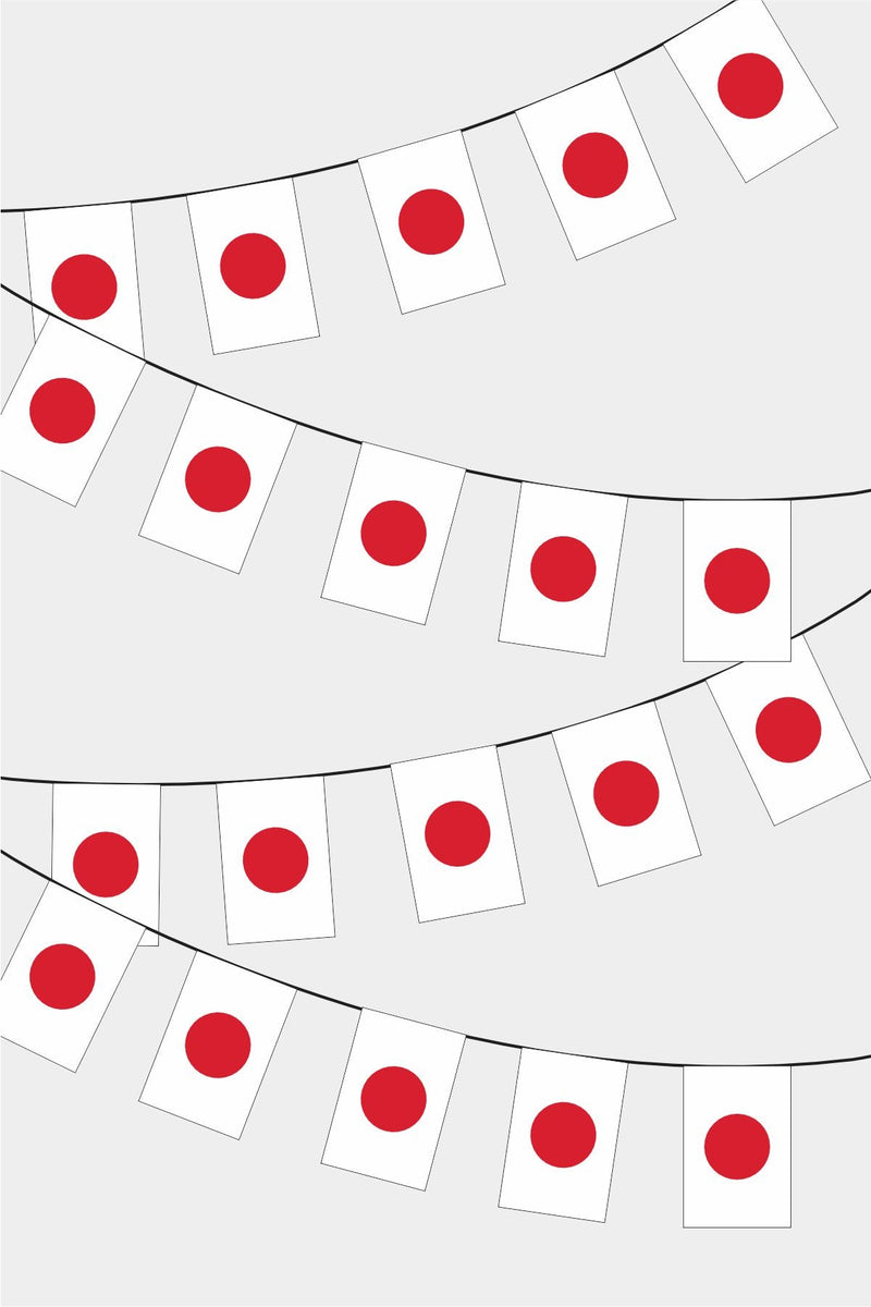 Japonya Dikdörtgen Süsleme Bayrak