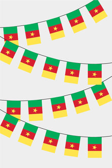 Kamerun Dikdörtgen Süsleme Bayrak