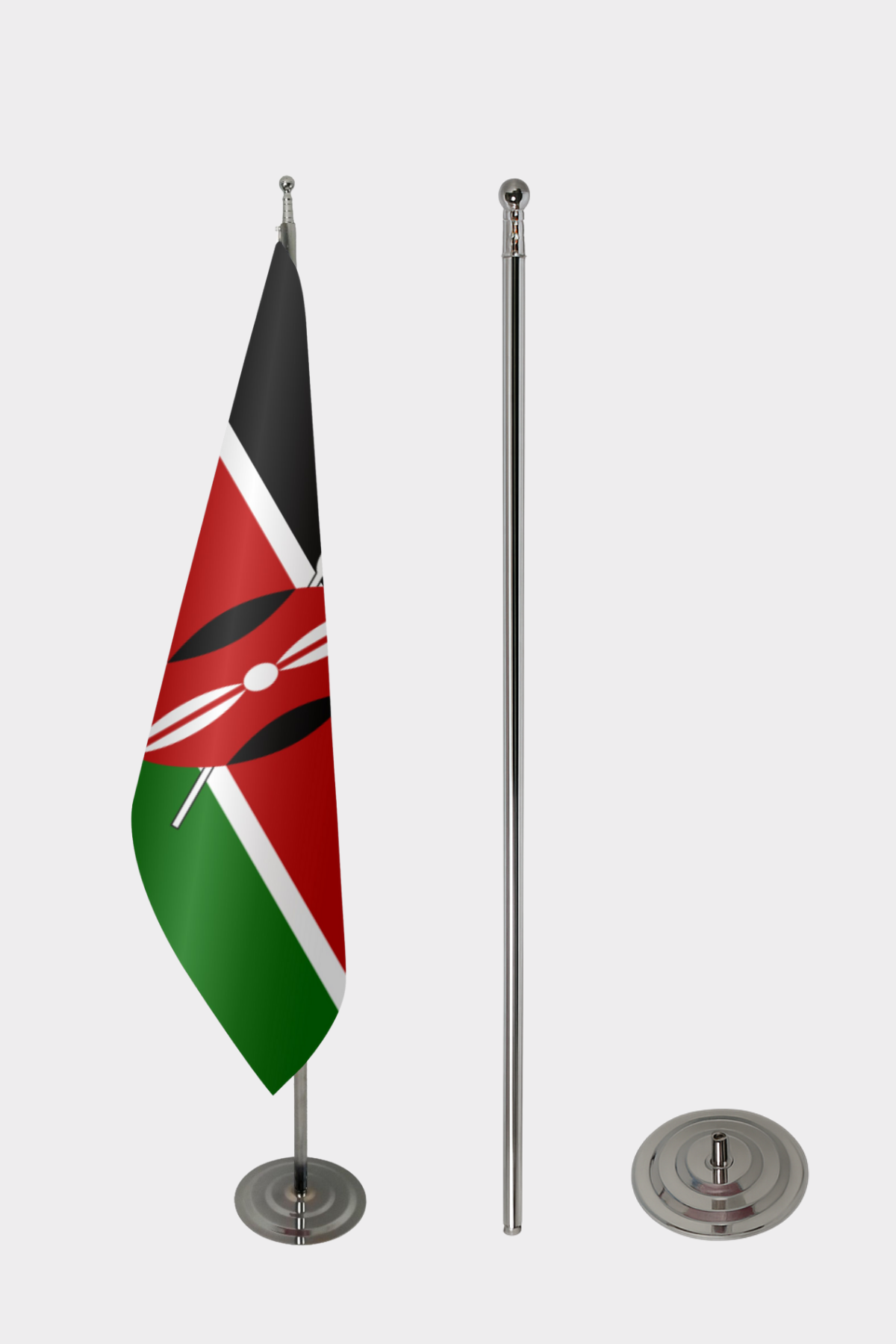 Kenya Makam Bayrağı Seti yakın çekim