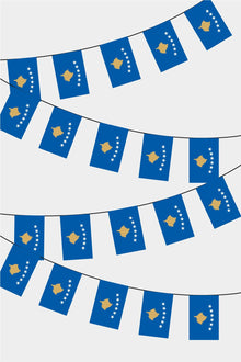 Kosova Dikdörtgen Süsleme Bayrak