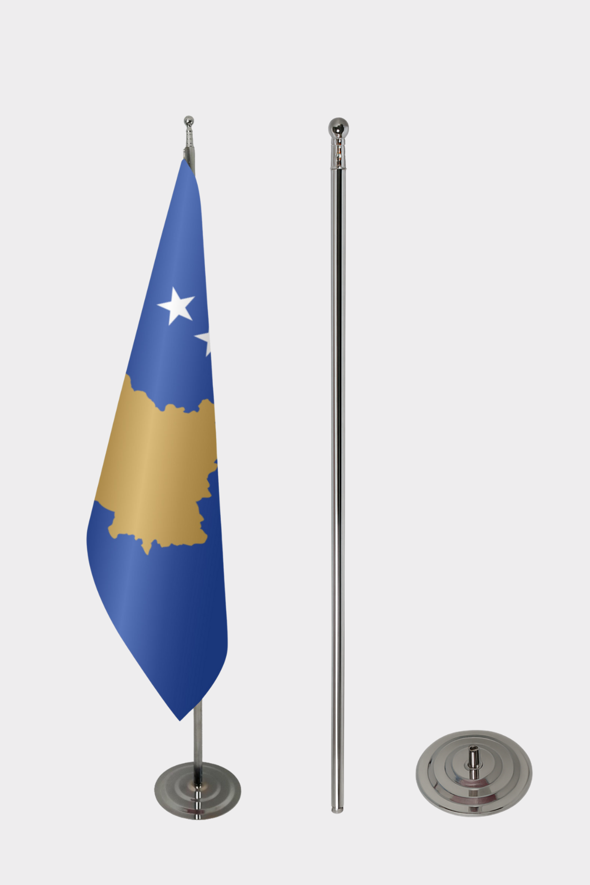 Kosova Makam Bayrağı Seti yakın çekim