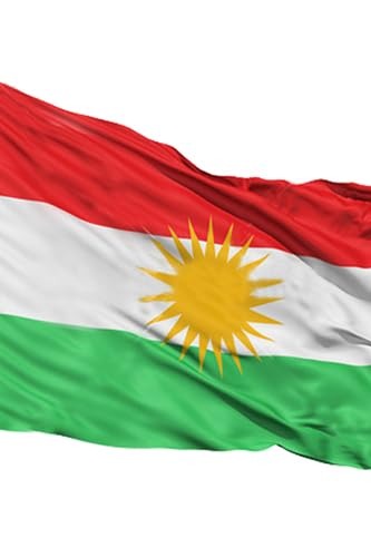 Kuzey Irak Bayrağı detay görünümü