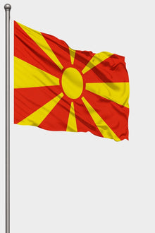 Kuzey Makedonya Bayrağı