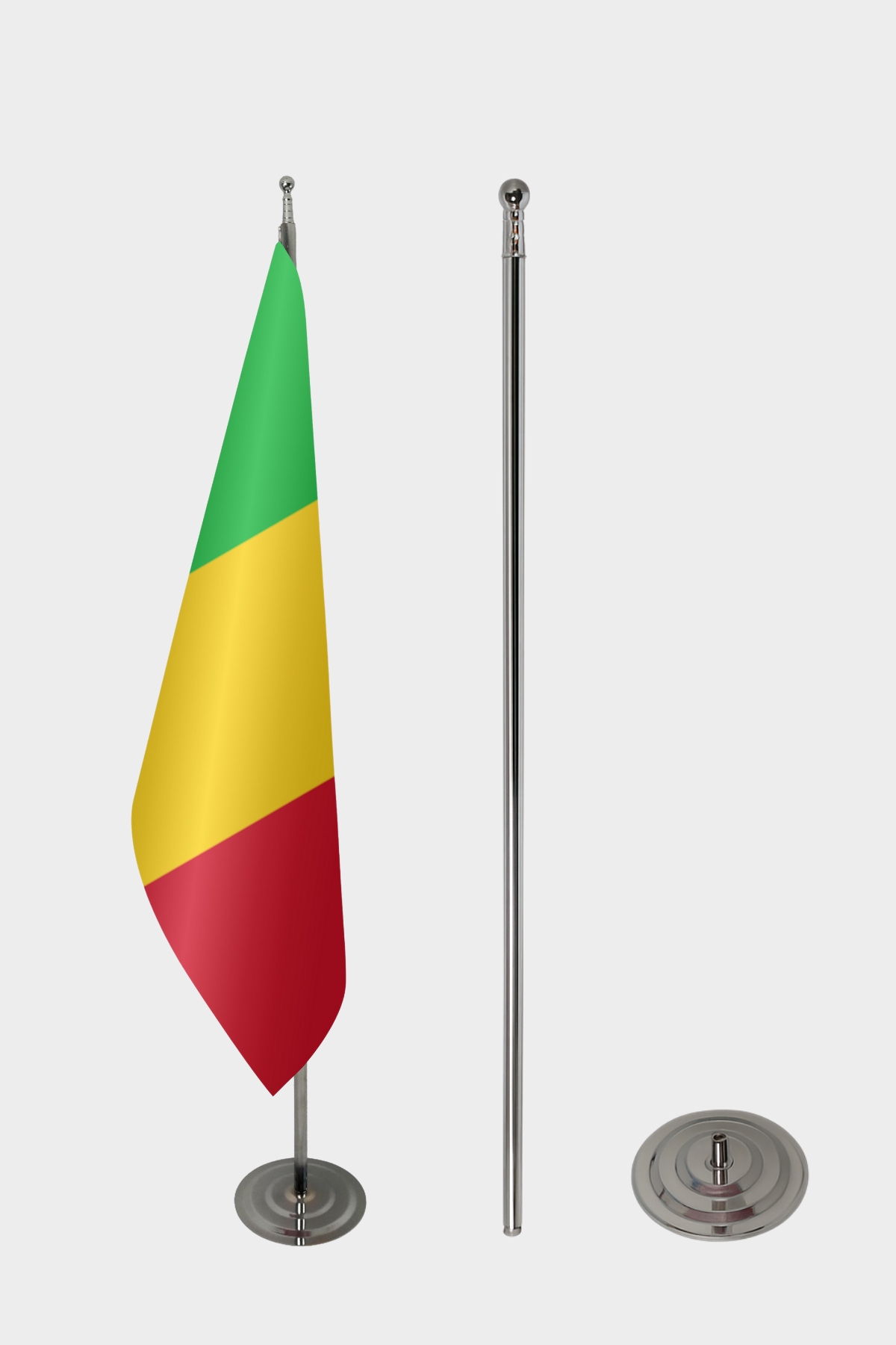Mali Makam Bayrağı Seti yakın çekim