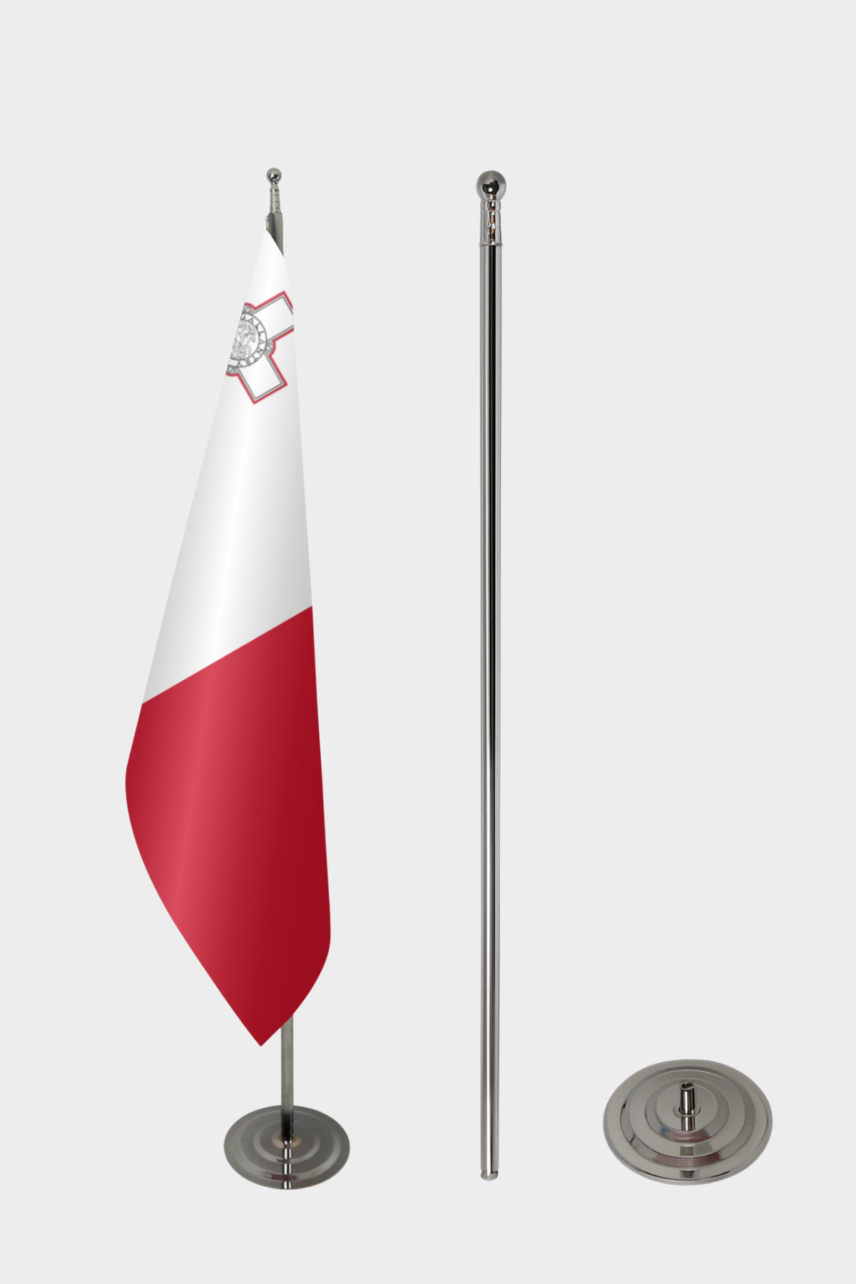 Malta Makam Bayrağı Seti yakın çekim