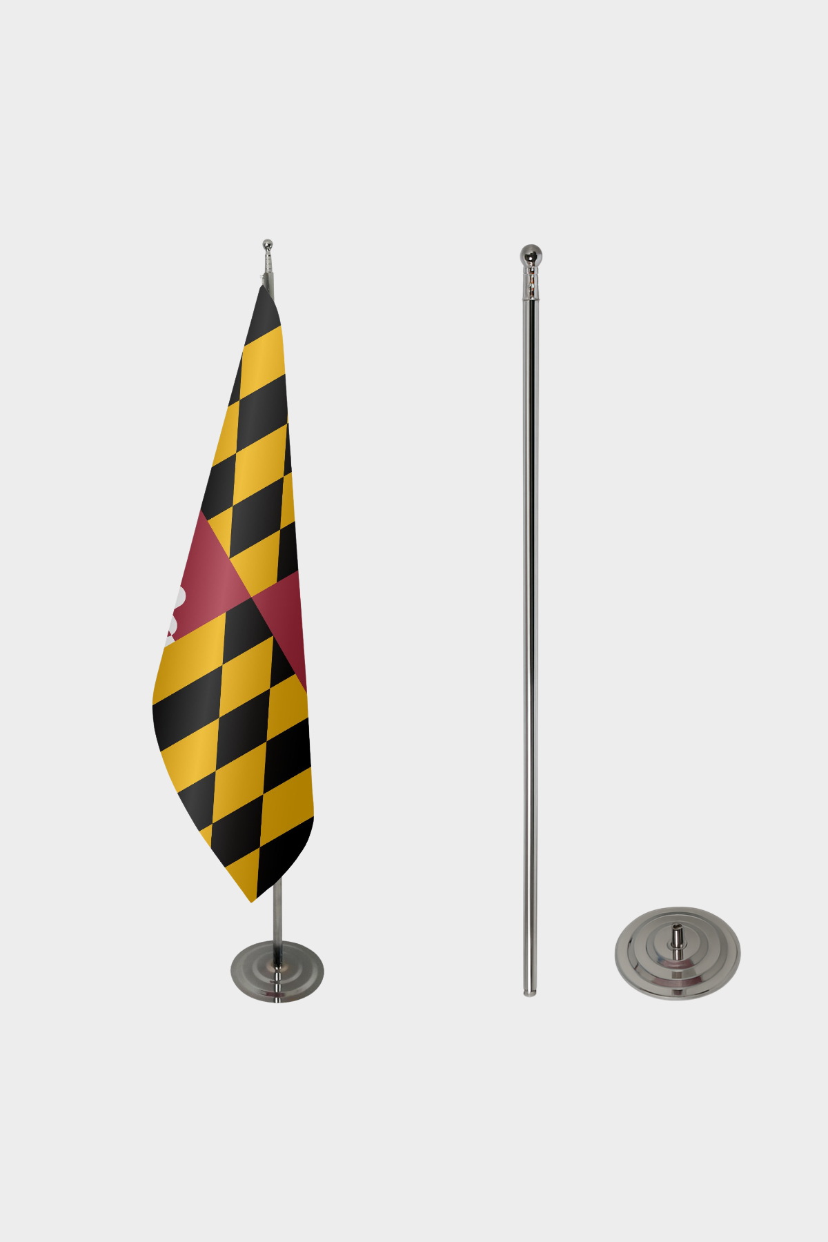 Maryland Makam Bayrağı Seti yakın çekim