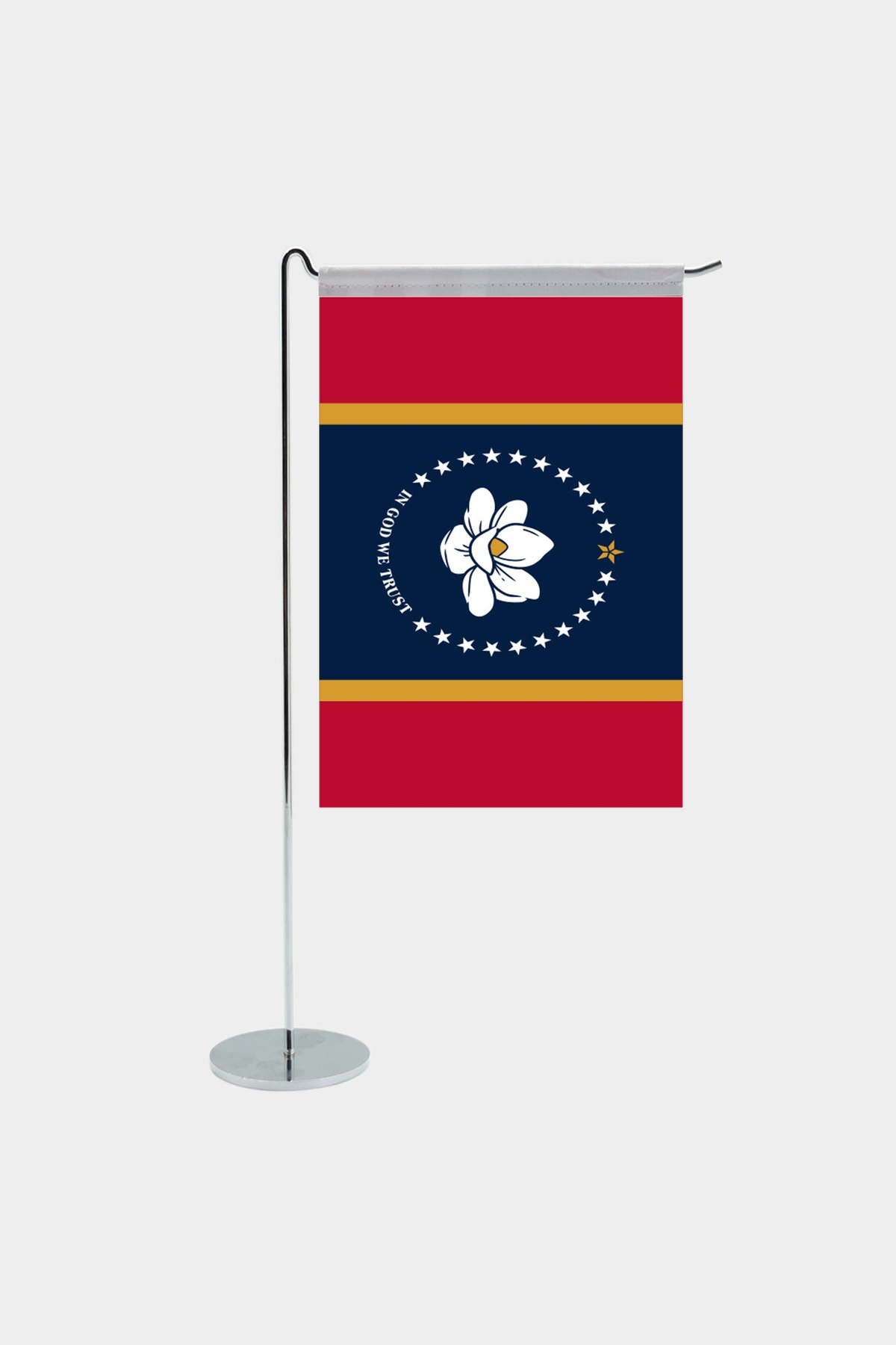 Mississippi Eyalet L Tipi Masa Bayrağı
