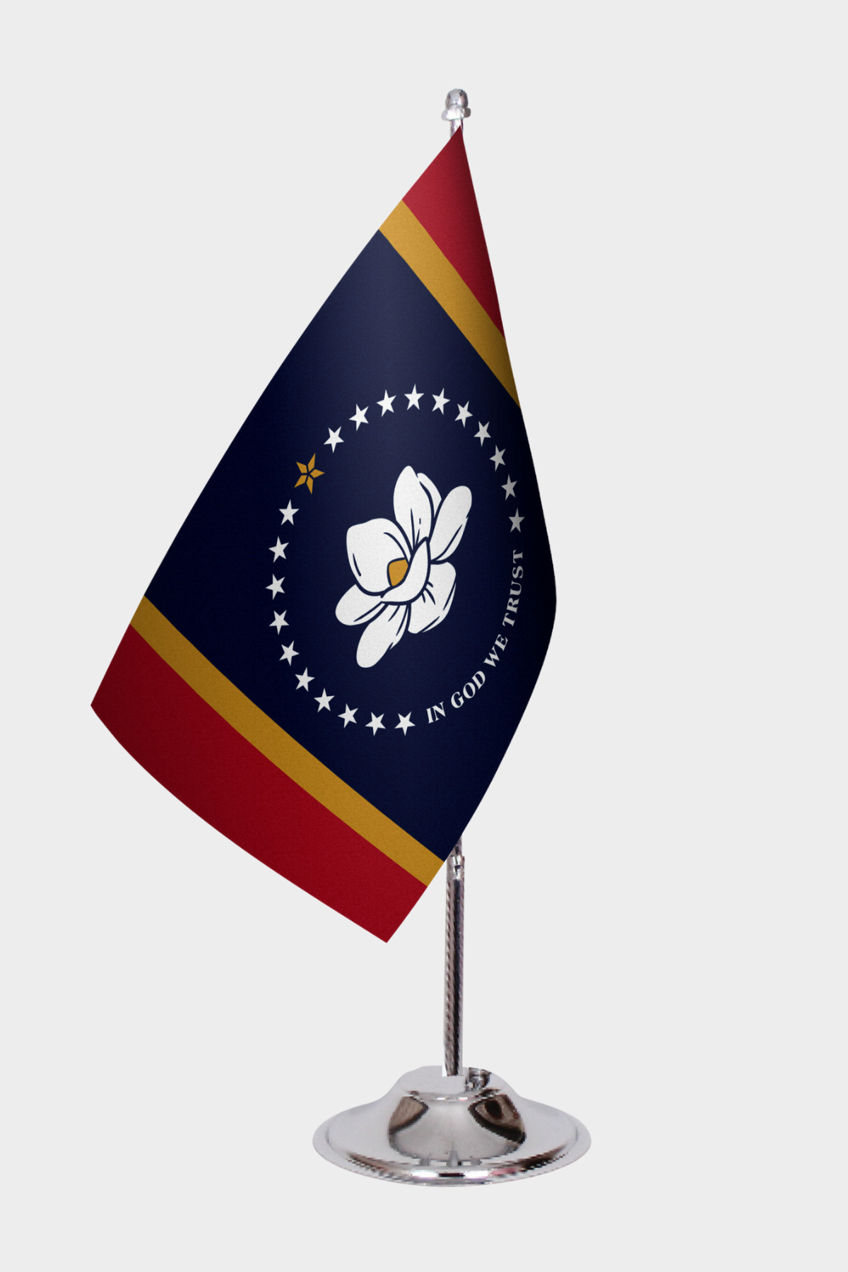 Mississippi Eyalet Masa Bayrağı yakın çekim