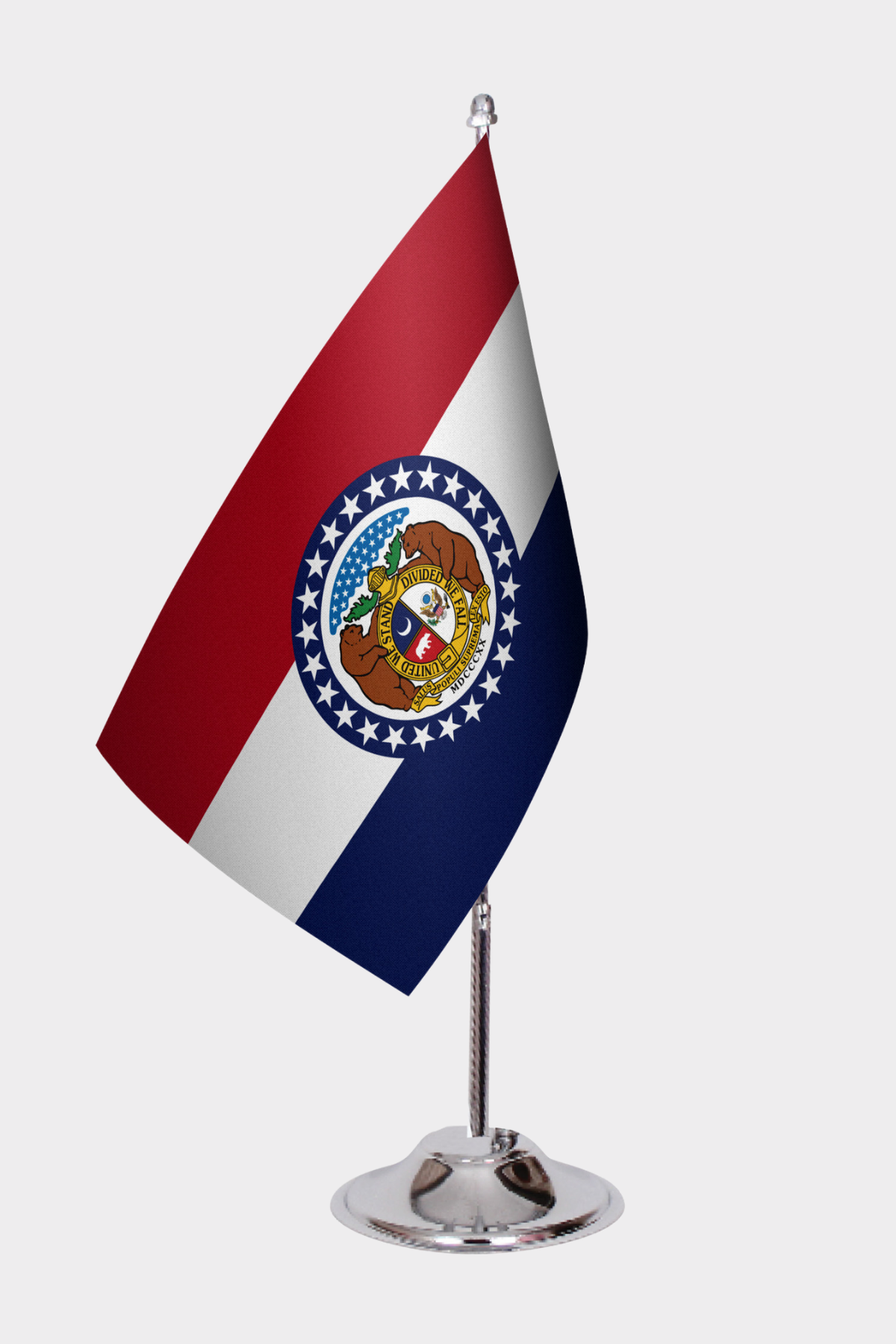 Missouri Eyalet Masa Bayrağı yakın çekim