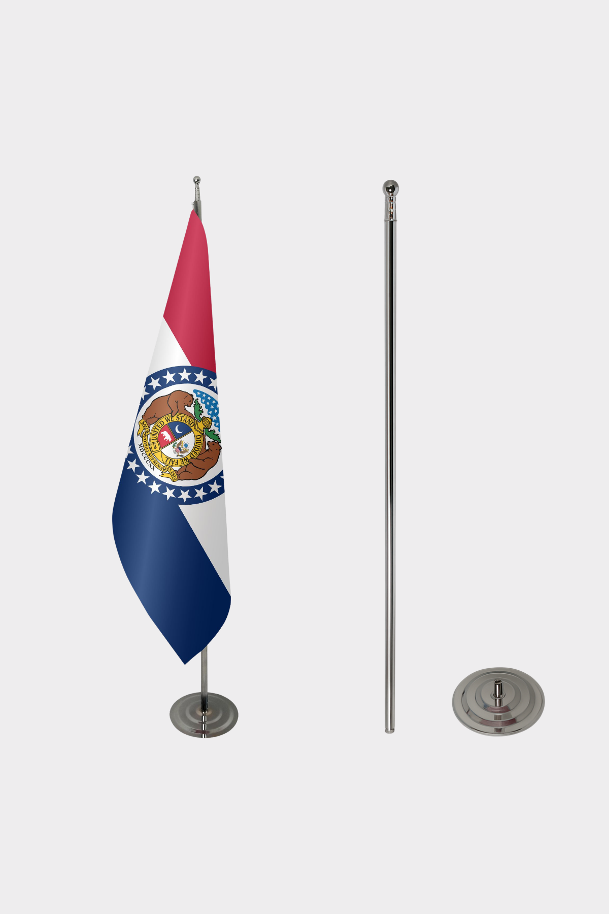 Missouri Makam Bayrağı Seti yakın çekim