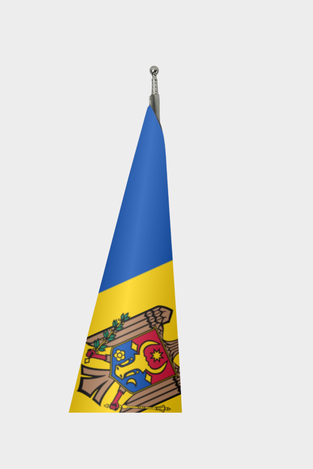 Moldova Makam Bayrağı Seti detay görünümü