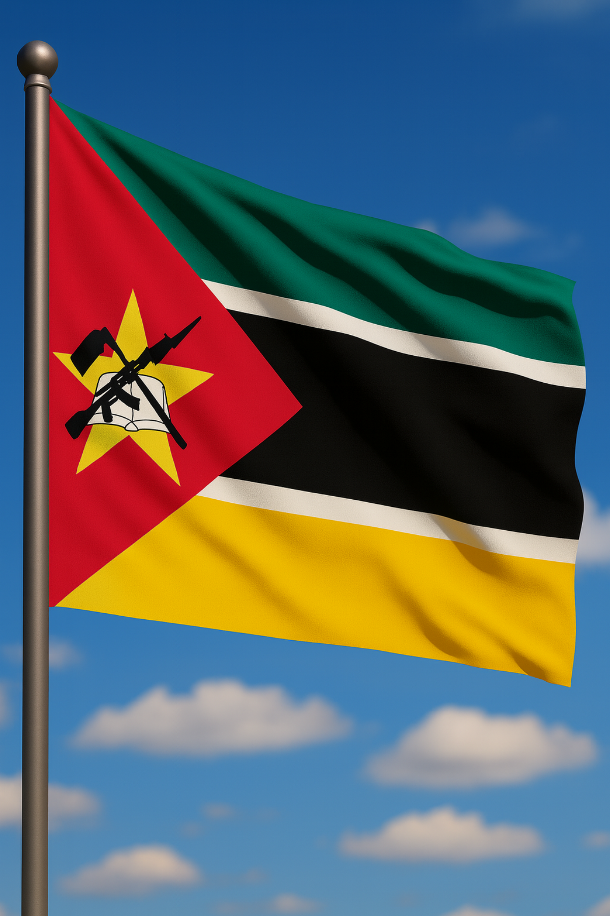 Mozambik Bayrağı detay görünümü