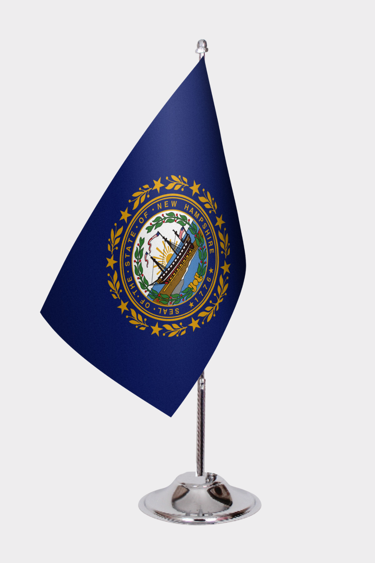 New Hampshire Eyalet Masa Bayrağı yakın çekim