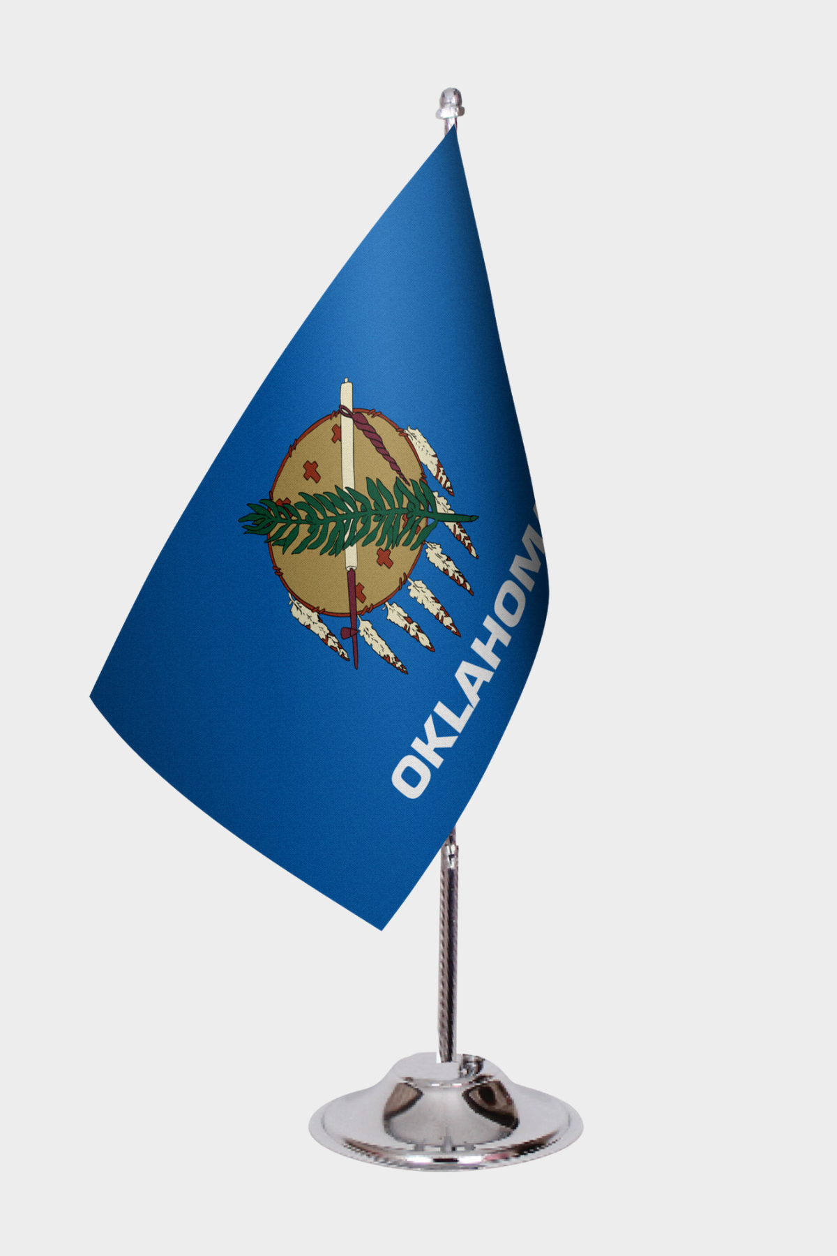 Oklahoma Eyalet Masa Bayrağı yakın çekim