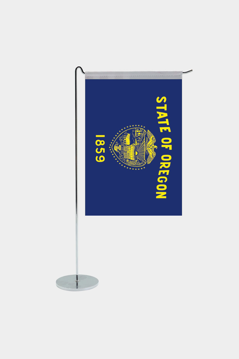 Oregon Eyalet L Tipi Masa Bayrağı