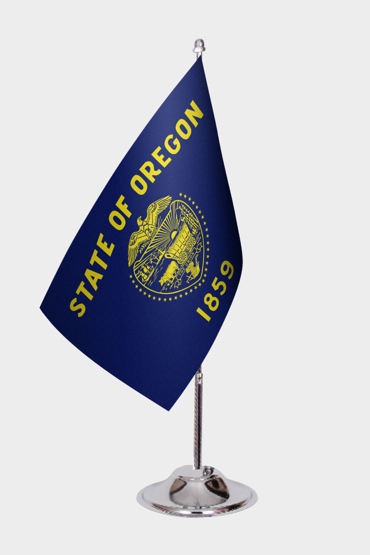 Oregon Eyalet Masa Bayrağı yakın çekim