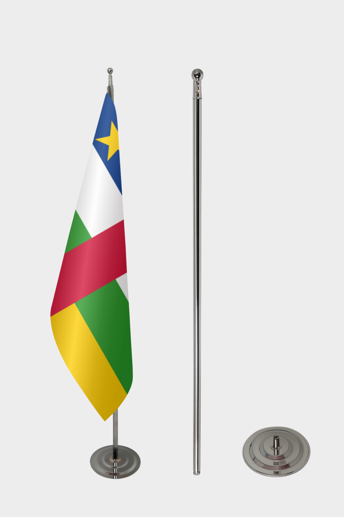 Orta Afrika Cumhuriyeti Makam Bayrağı Seti yakın çekim